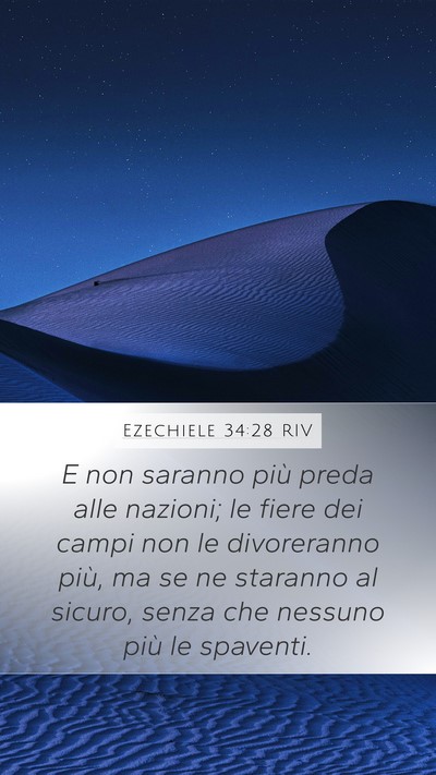 Ezechiele 34:28 RIV Bible Verse Image