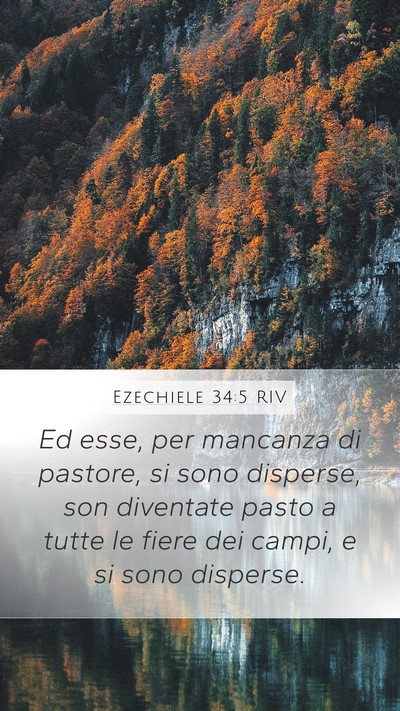 Ezechiele 34:5 RIV Bible Verse Image