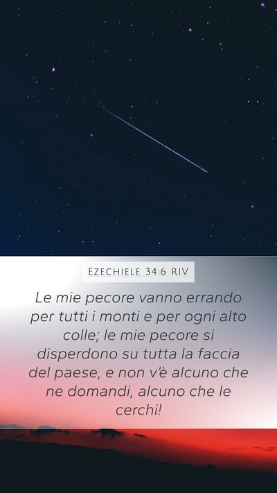 Ezechiele 34:6 RIV Bible Verse Image