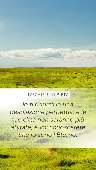Ezechiele 35:9 RIV Bible Verse Image