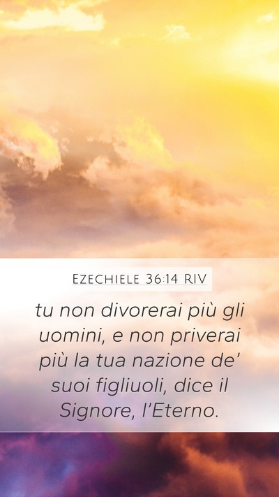 Ezechiele 36:14 RIV Bible Verse Image