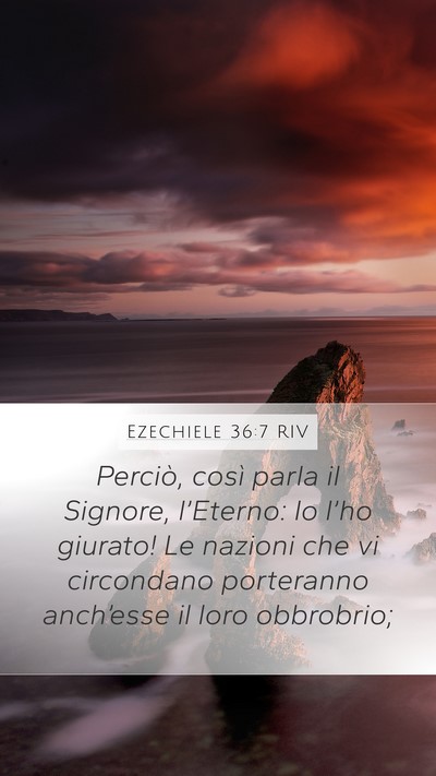 Ezechiele 36:7 RIV Bible Verse Image