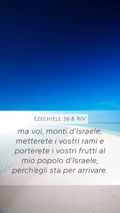 Ezechiele 36:8 RIV Bible Verse Image