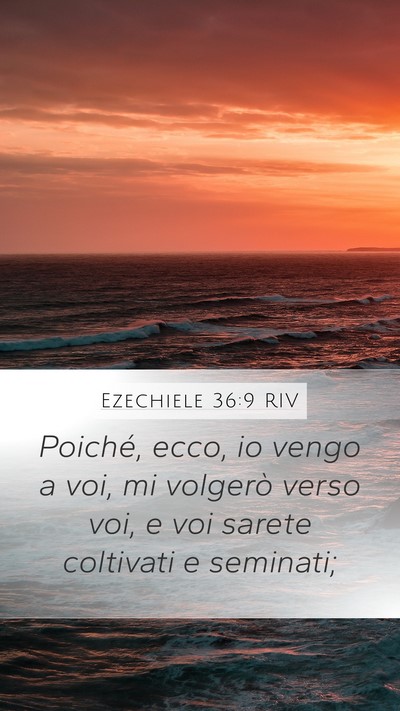 Ezechiele 36:9 RIV Bible Verse Image