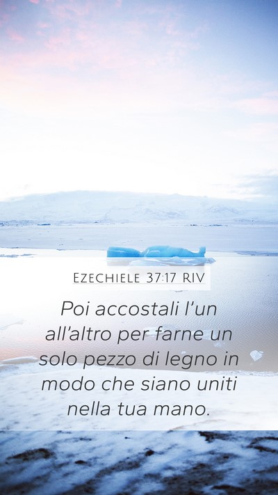 Ezechiele 37:17 RIV Mobile Phone Wallpaper - Poi accostali l’un all’altro per farne un - Mobile Bible Verse Wallpaper