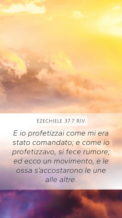 Ezechiele 37:7 RIV Bible Verse Image