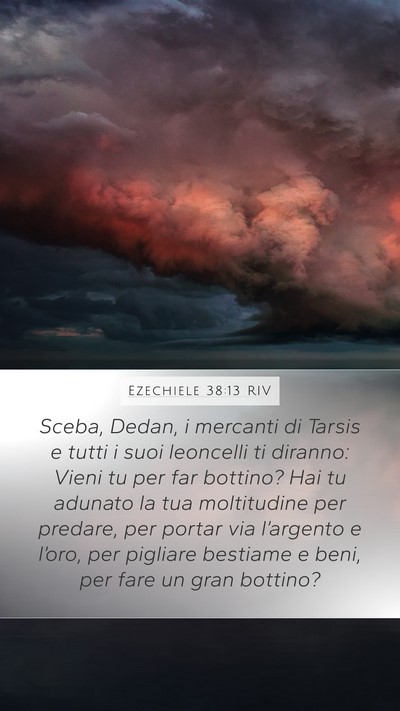 Ezechiele 38:13 RIV Bible Verse Image