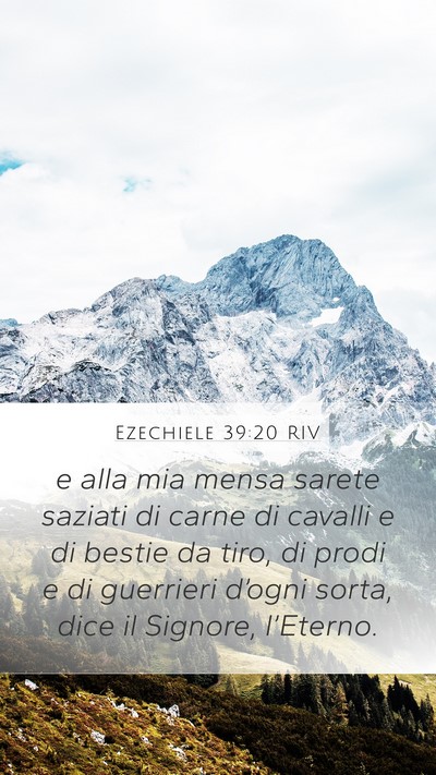 Ezechiele 39:20 RIV Bible Verse Image