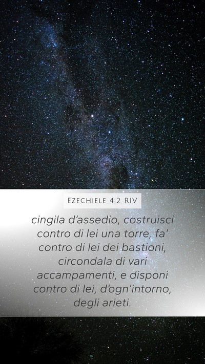 Ezechiele 4:2 RIV Bible Verse Image