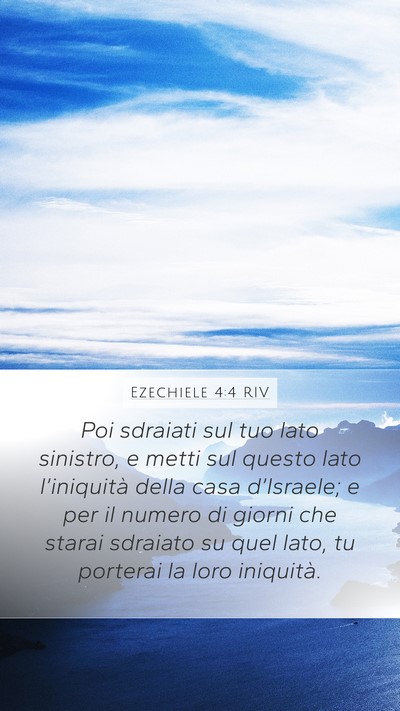 Ezechiele 4:4 RIV Bible Verse Image