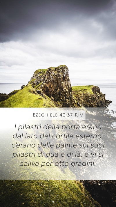 Ezechiele 40:37 RIV Bible Verse Image