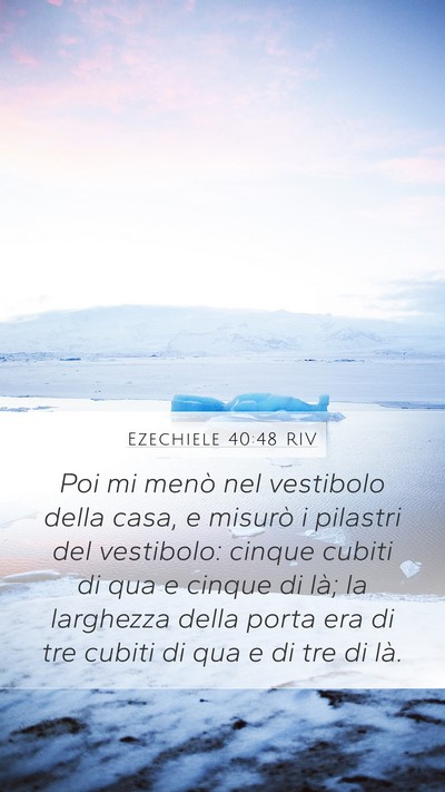 Ezechiele 40:48 RIV Bible Verse Image
