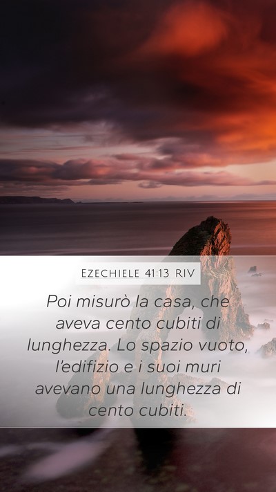 Ezechiele 41:13 RIV Bible Verse Image