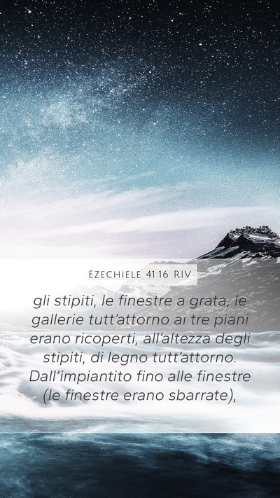 Ezechiele 41:16 RIV Bible Verse Image