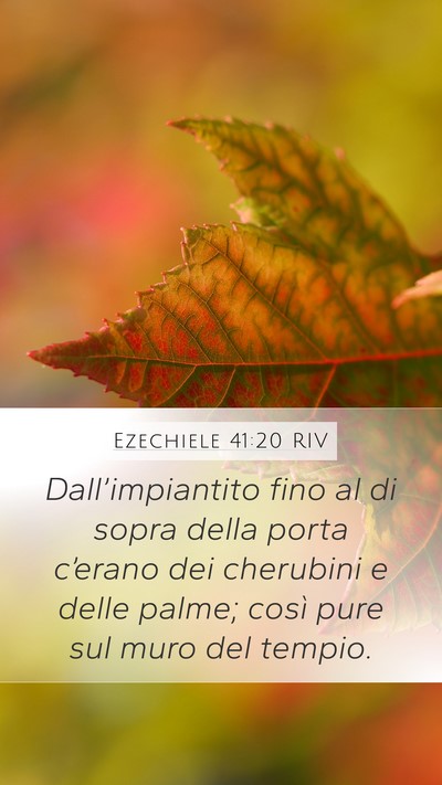 Ezechiele 41:20 RIV Bible Verse Image