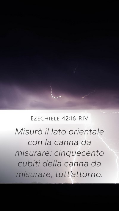 Ezechiele 42:16 RIV Bible Verse Image