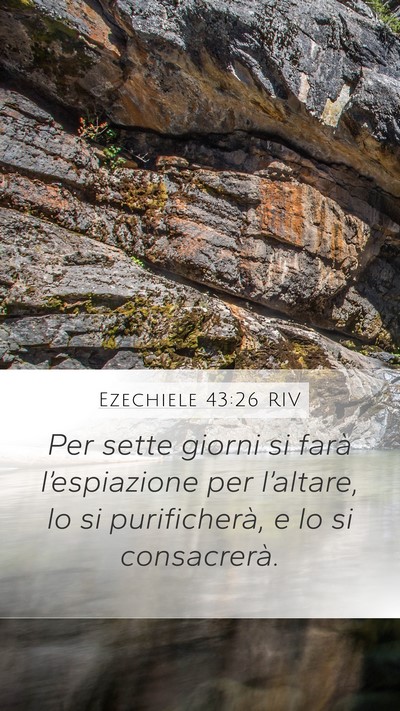 Ezechiele 43:26 RIV Bible Verse Image