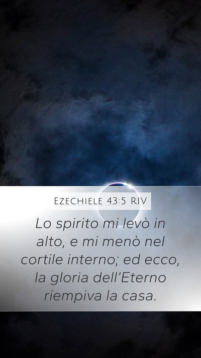 Ezechiele 43:5 RIV Bible Verse Image