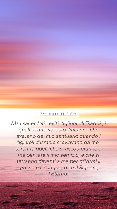 Ezechiele 44:15 RIV Bible Verse Image