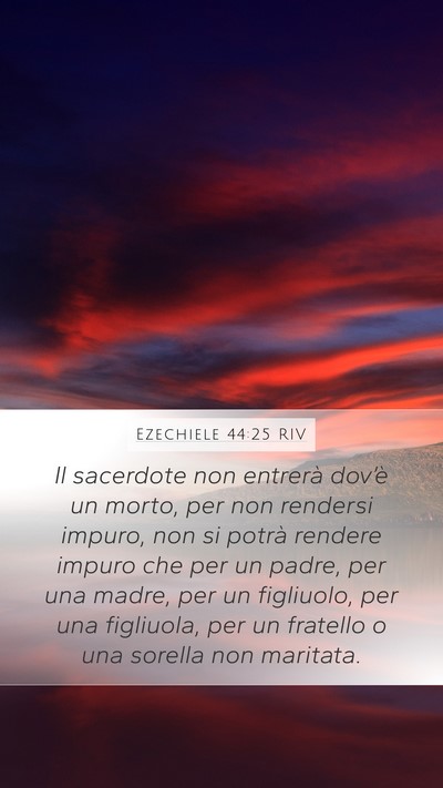 Ezechiele 44:25 RIV Bible Verse Image