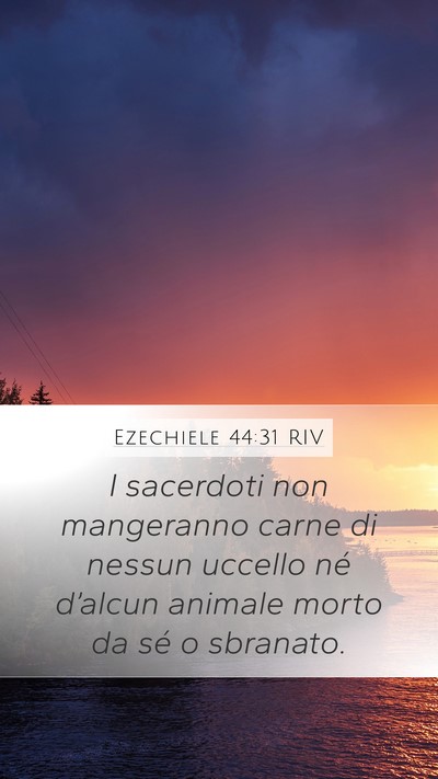 Ezechiele 44:31 RIV Bible Verse Image