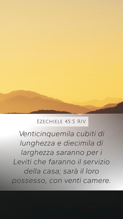 Ezechiele 45:5 RIV Bible Verse Image