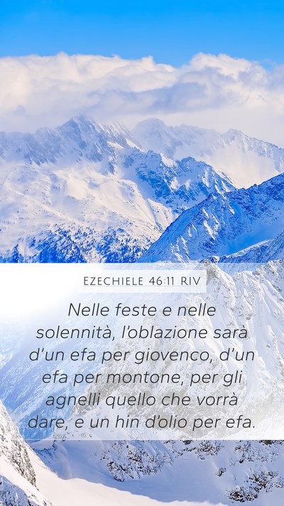Ezechiele 46:11 RIV Bible Verse Image