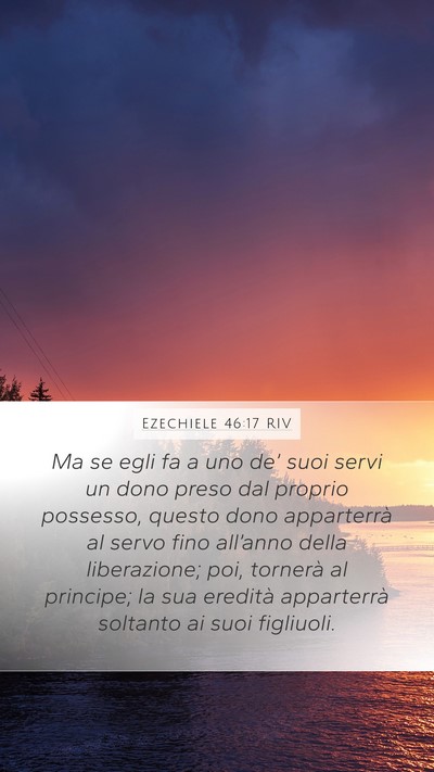 Ezechiele 46:17 RIV Bible Verse Image