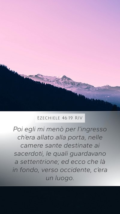 Ezechiele 46:19 RIV Bible Verse Image