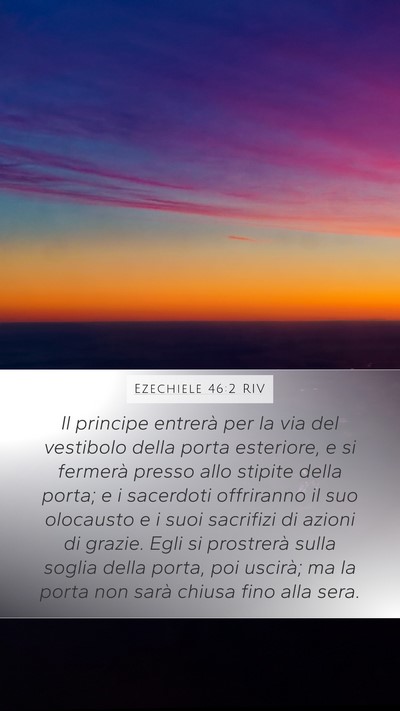 Ezechiele 46:2 RIV Bible Verse Image