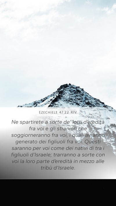 Ezechiele 47:22 RIV Bible Verse Image