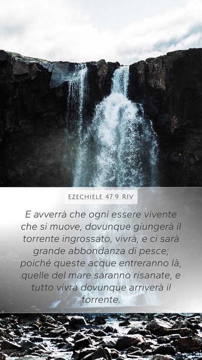 Ezechiele 47:9 RIV Bible Verse Image