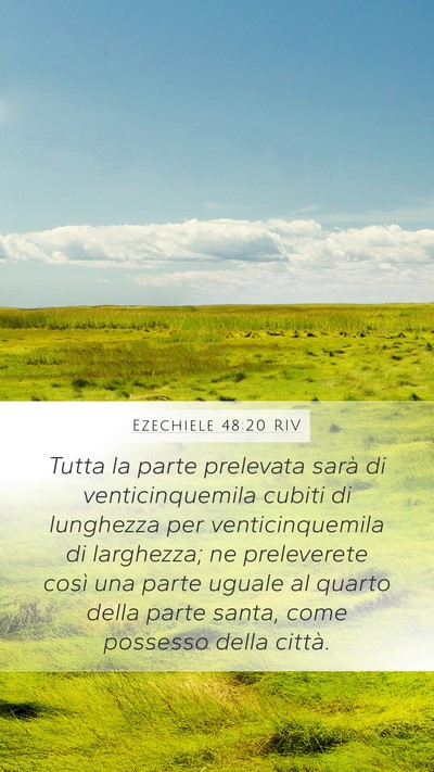 Ezechiele 48:20 RIV Bible Verse Image