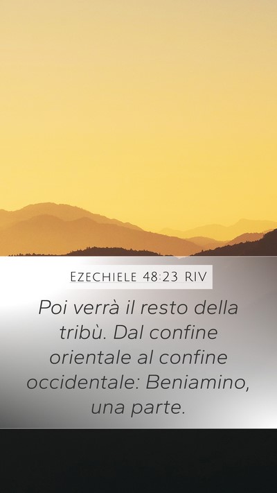 Ezechiele 48:23 RIV Bible Verse Image