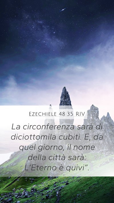 Ezechiele 48:35 RIV Bible Verse Image