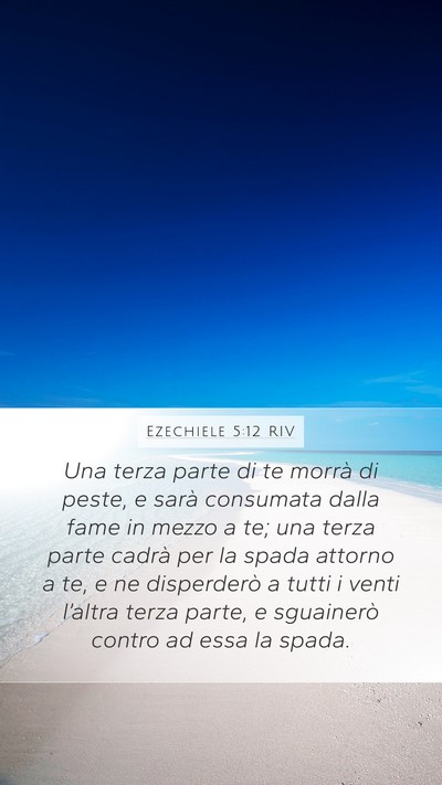 Ezechiele 5:12 RIV Bible Verse Image