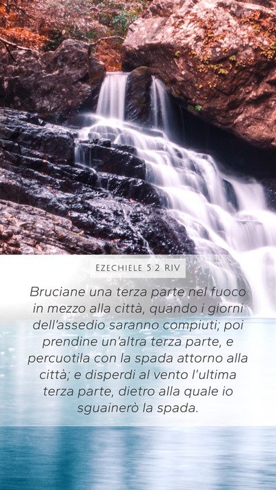 Ezechiele 5:2 RIV Bible Verse Image