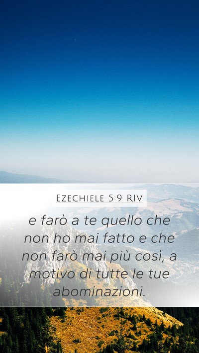 Ezechiele 5:9 RIV Bible Verse Image