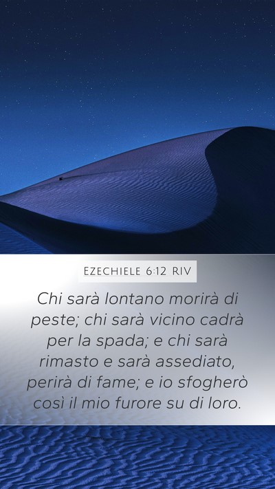 Ezechiele 6:12 RIV Bible Verse Image