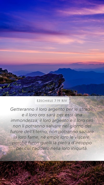 Ezechiele 7:19 RIV Bible Verse Image