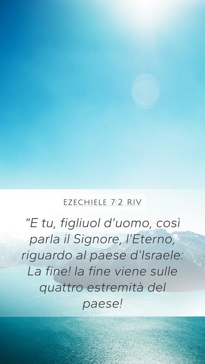 Ezechiele 7:2 RIV Bible Verse Image