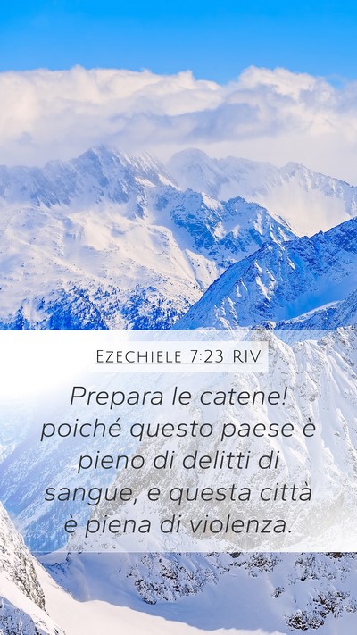 Ezechiele 7:23 RIV Bible Verse Image