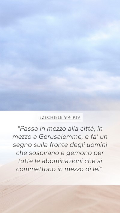 Ezechiele 9:4 RIV Bible Verse Image