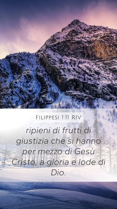 Filippesi 1:11 RIV Bible Verse Image