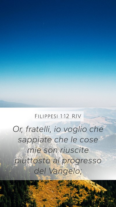 Filippesi 1:12 RIV Bible Verse Image