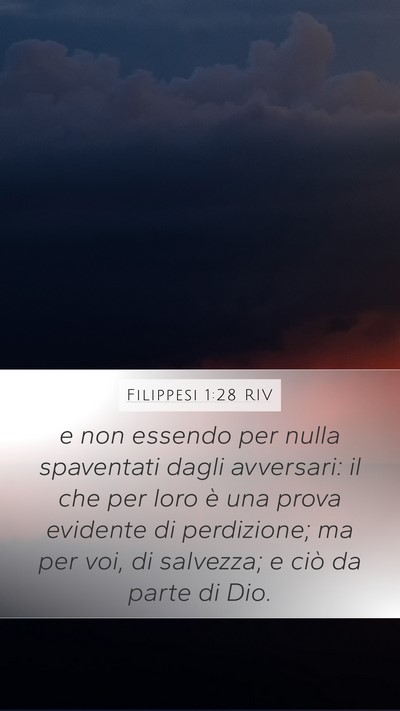 Filippesi 1:28 RIV Bible Verse Image