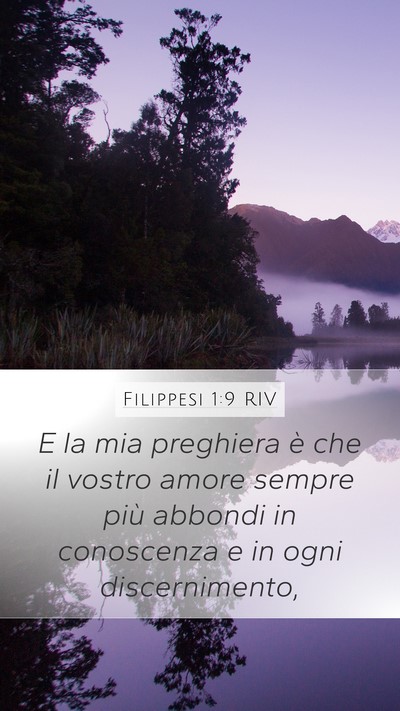 Filippesi 1:9 RIV Bible Verse Image
