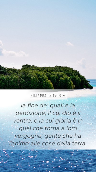 Filippesi 3:19 RIV Bible Verse Image