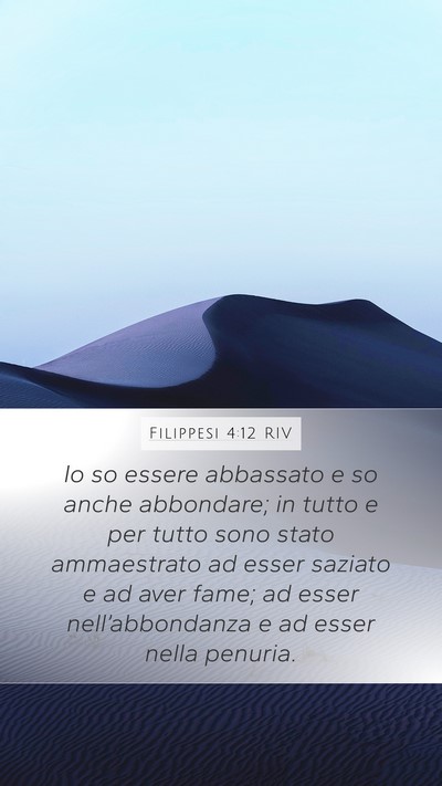 Filippesi 4:12 RIV Bible Verse Image