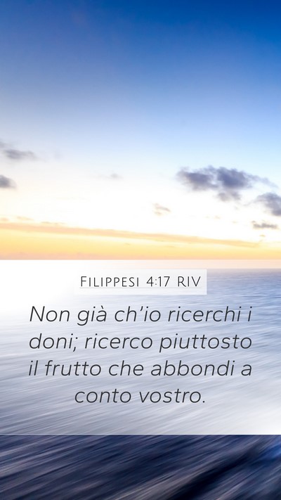Filippesi 4:17 RIV Bible Verse Image